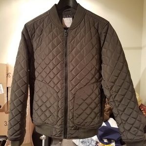 Zara Quilted Bomber Jacket